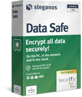 Συσκευασία Steganos Data Safe — αριστερή όψη